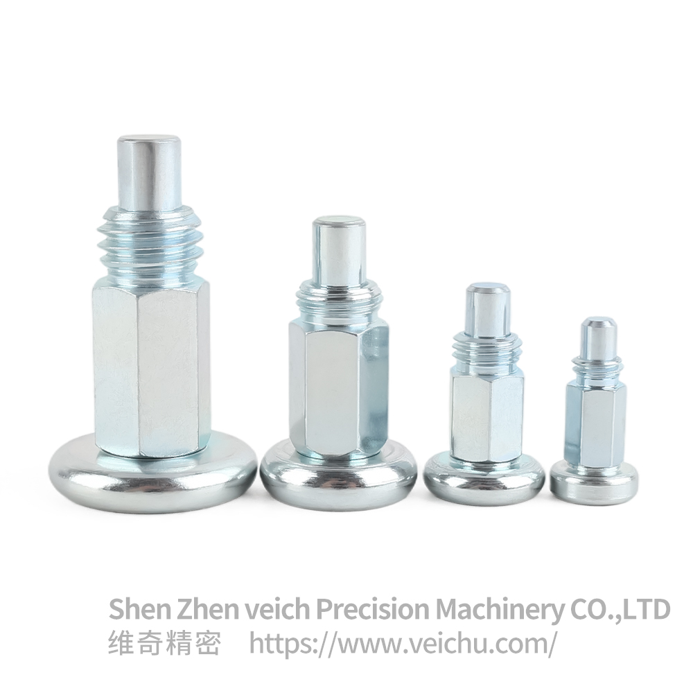 VCN231-B Return Type Carbon Steel Mushroom head Spring Loaded Plunger