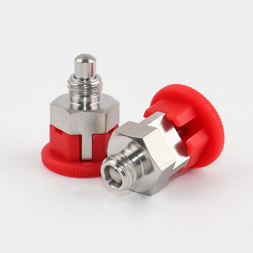 VCN213 Indexing Plunger - Plastic Knob, Stainless Steel Body