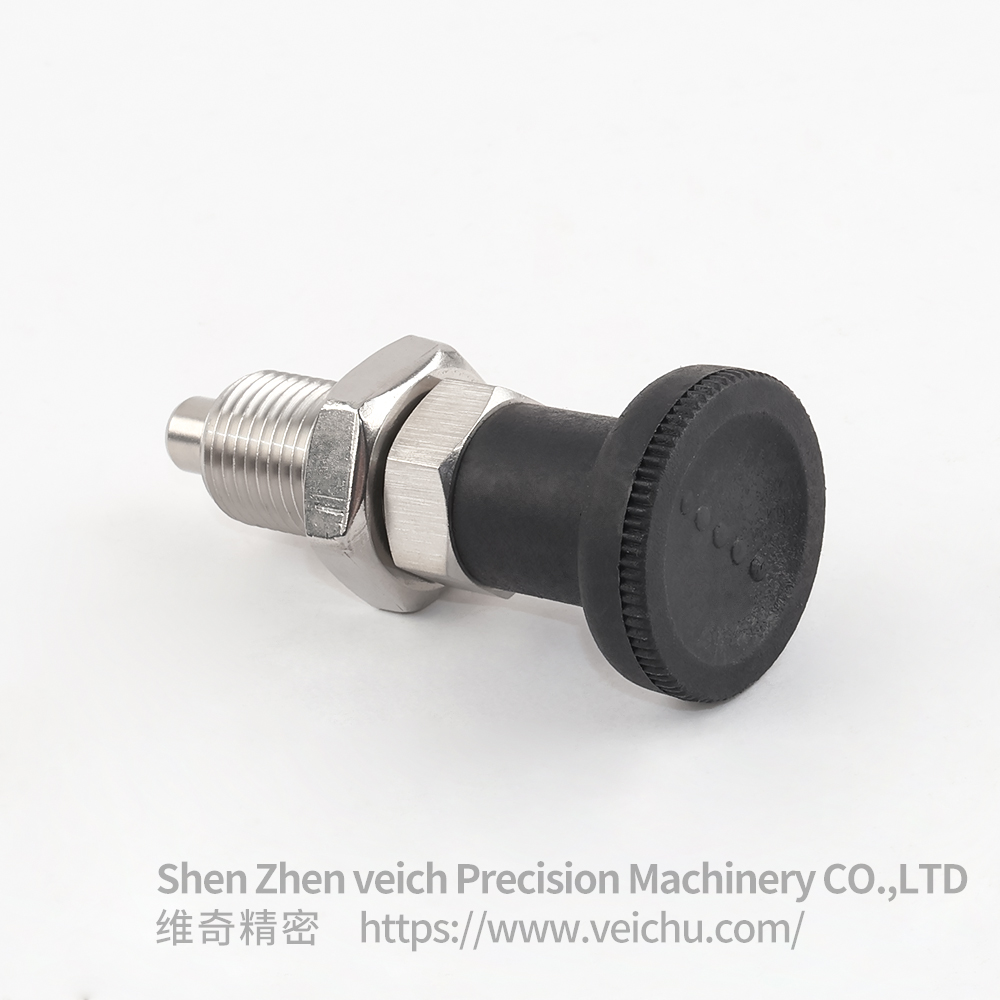 VCN220-BNK Nylon Knob Dowel Spring Loaded Plunger