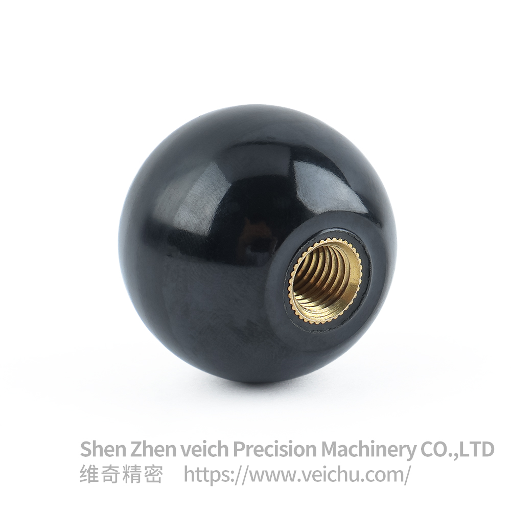 VCN910 Black Bakelite Ball Knob