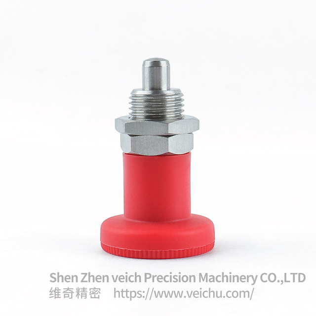 VCN216-BNK-Red Nylon Knob Precision Spring Plunger
