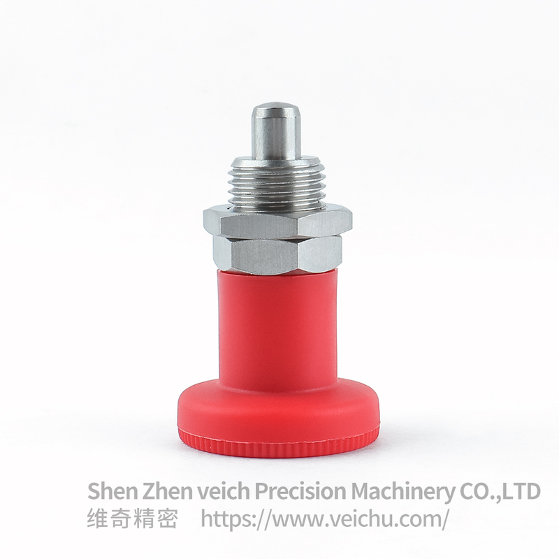 VCN216-BNK-Red Nylon Knob Precision Spring Plunger