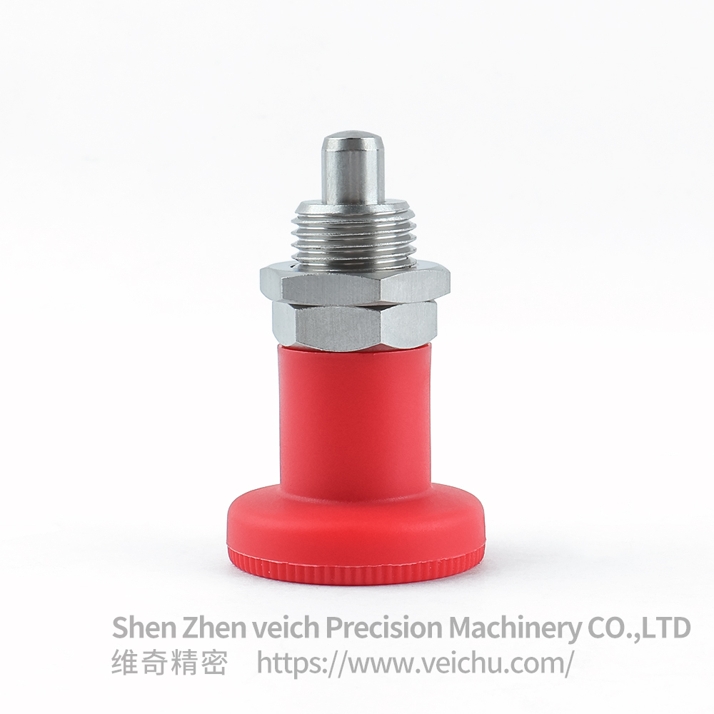 VCN216-BNK-Red Nylon Knob Precision Spring Plunger