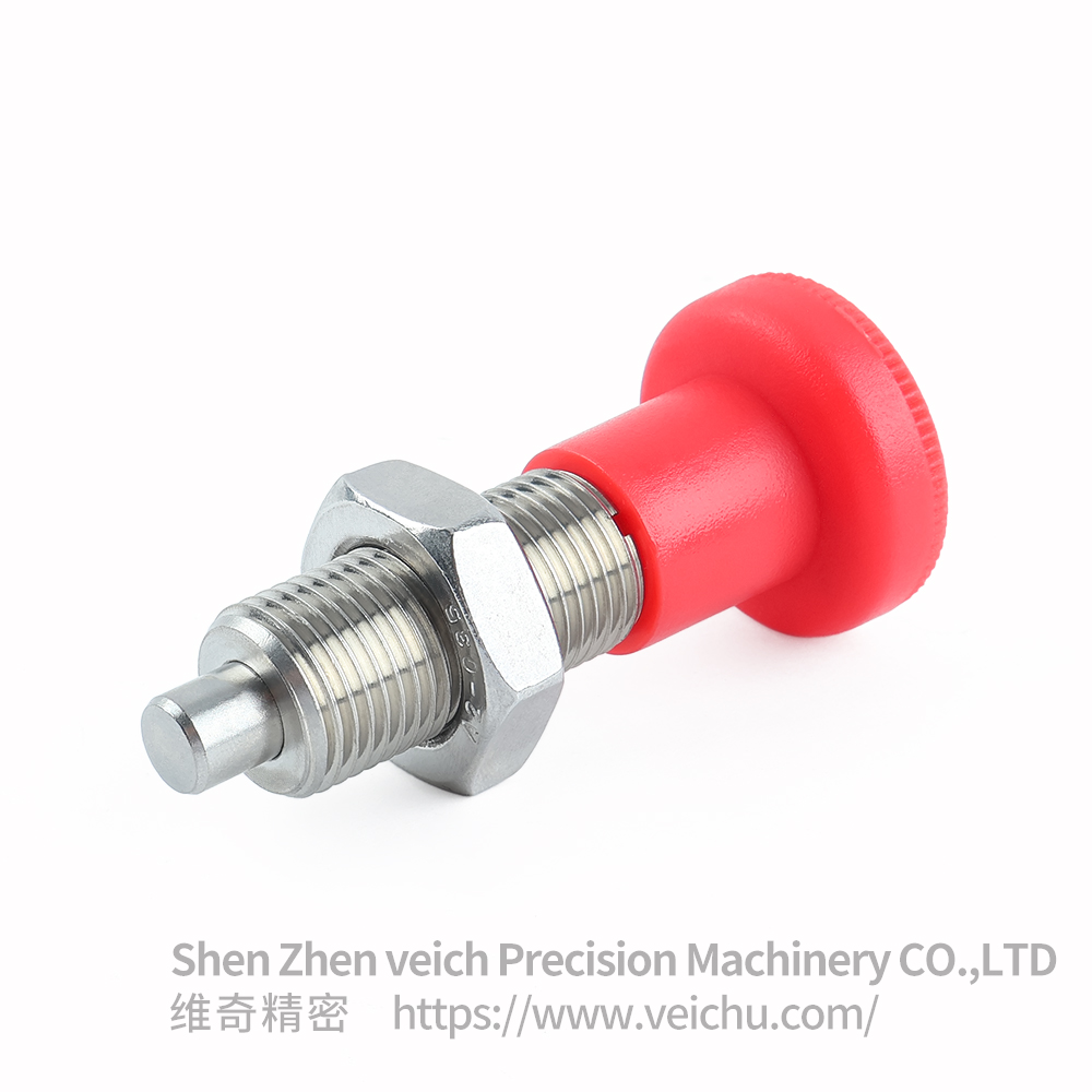 VCN219-BNK-Red Nylon Knob Precision Indexing Plunger