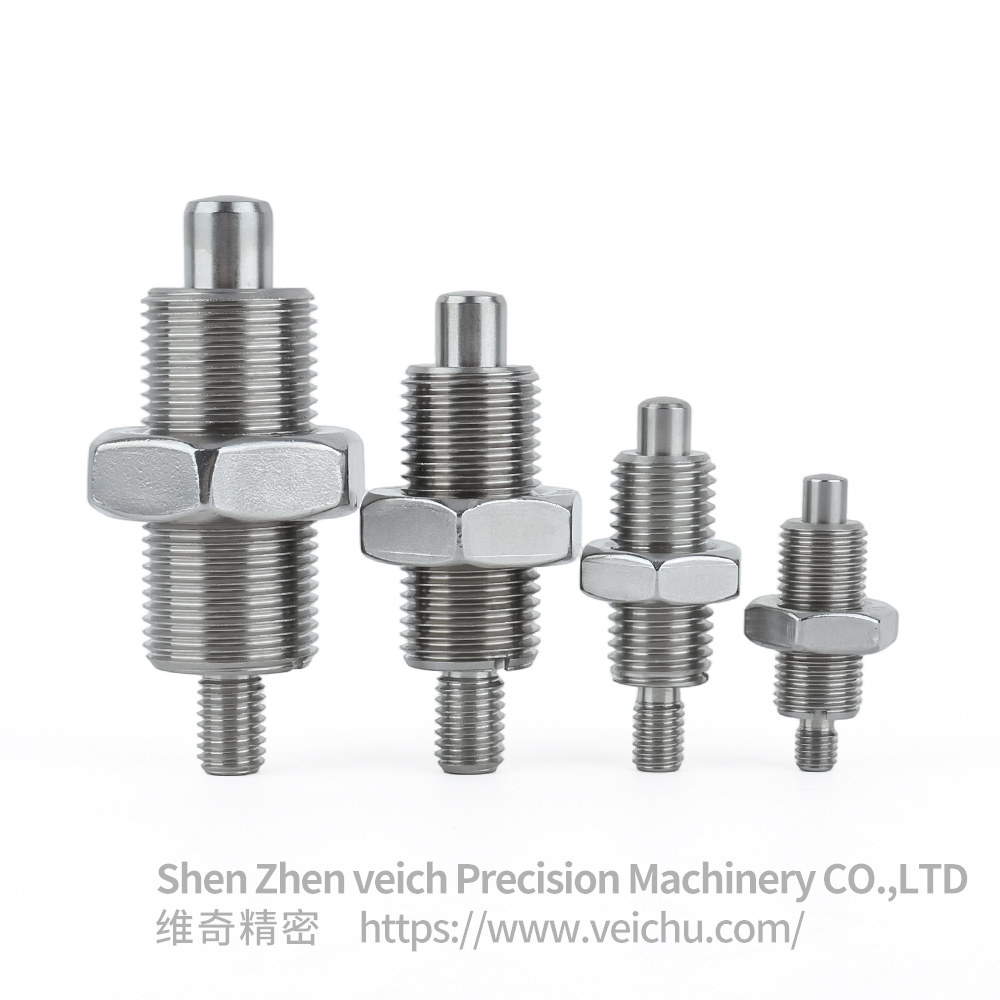 VCN222-GNK- Stainless Steel Precision Indexing Plunger without Knob