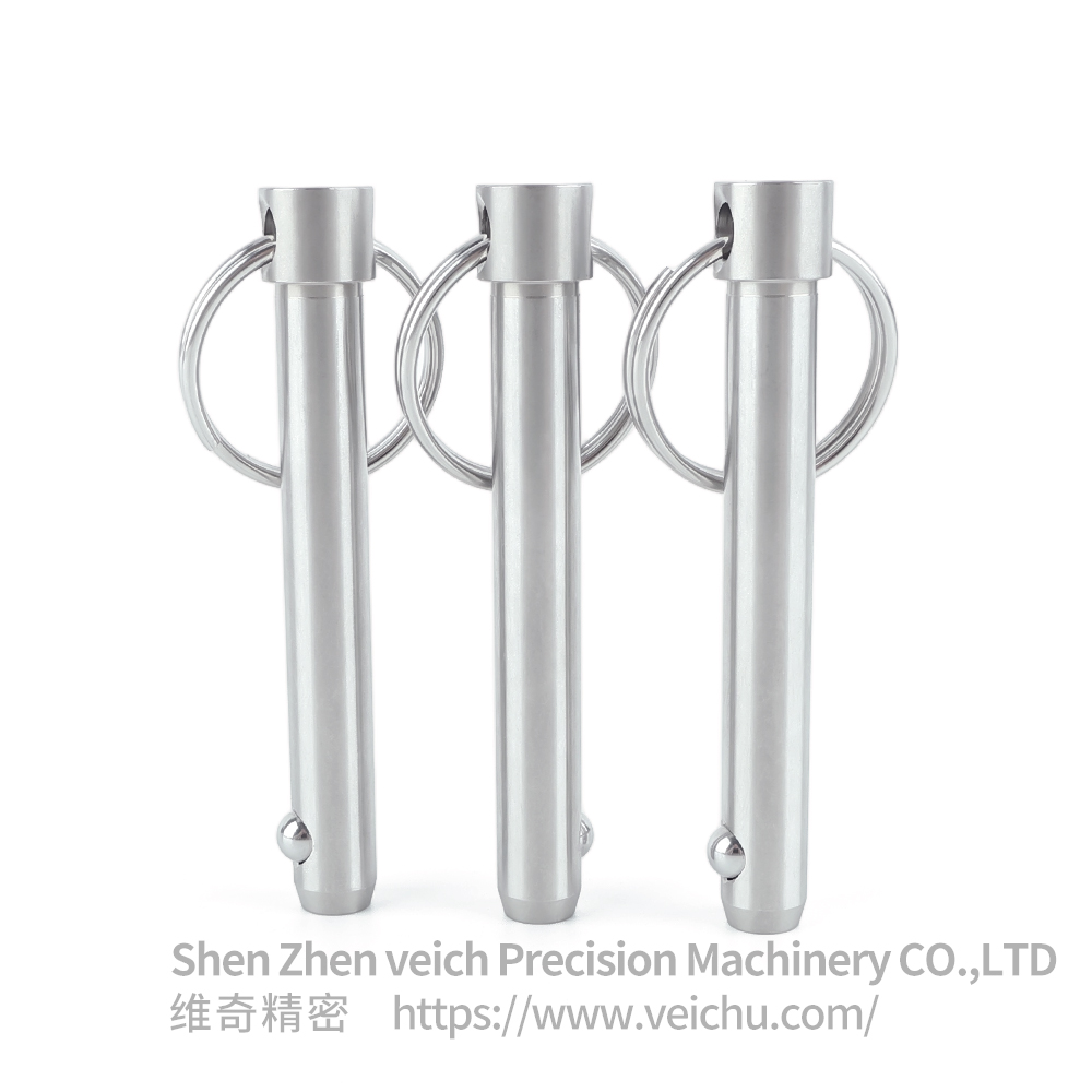  Stainless Steel Pull-ring Type Ball Lock Pin with Single Bead