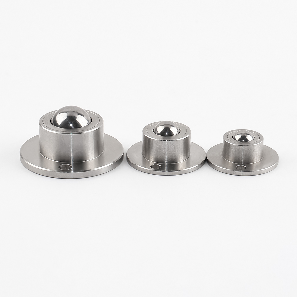 VCN318 Stainless Steel Ball Transfer Units - Flange Type