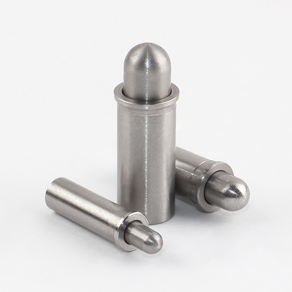 VCN510-J Round Head Stainless Steel Spring Plunger - Micro, Short