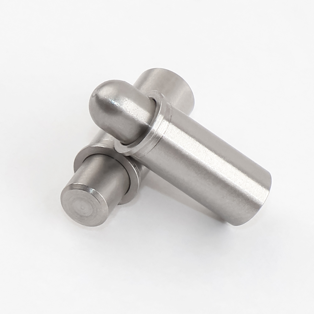 VCN510-F Flat Head Stainless Steel Spring Plunger - Smooth,Flanged