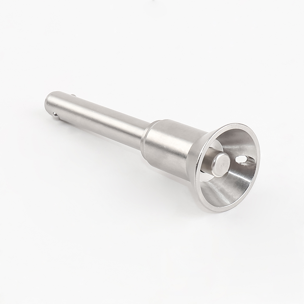 VCN122 Ball Lock Safety Pin with Horn-Shaped Handle