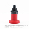 VCN216-BK-Red Carbon Steel Plastic Knob Sring plunger