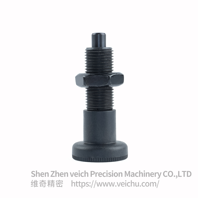 VCN219-BK-Black Plastic Knob Indexing Spring Plunger