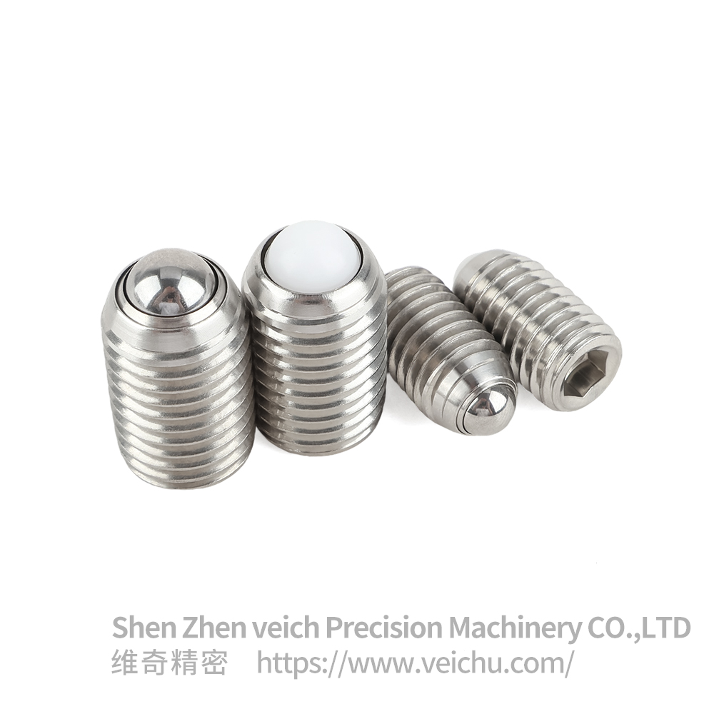 VCN327-BM Stainless Steel Threaded Type Roller Ball with Spring