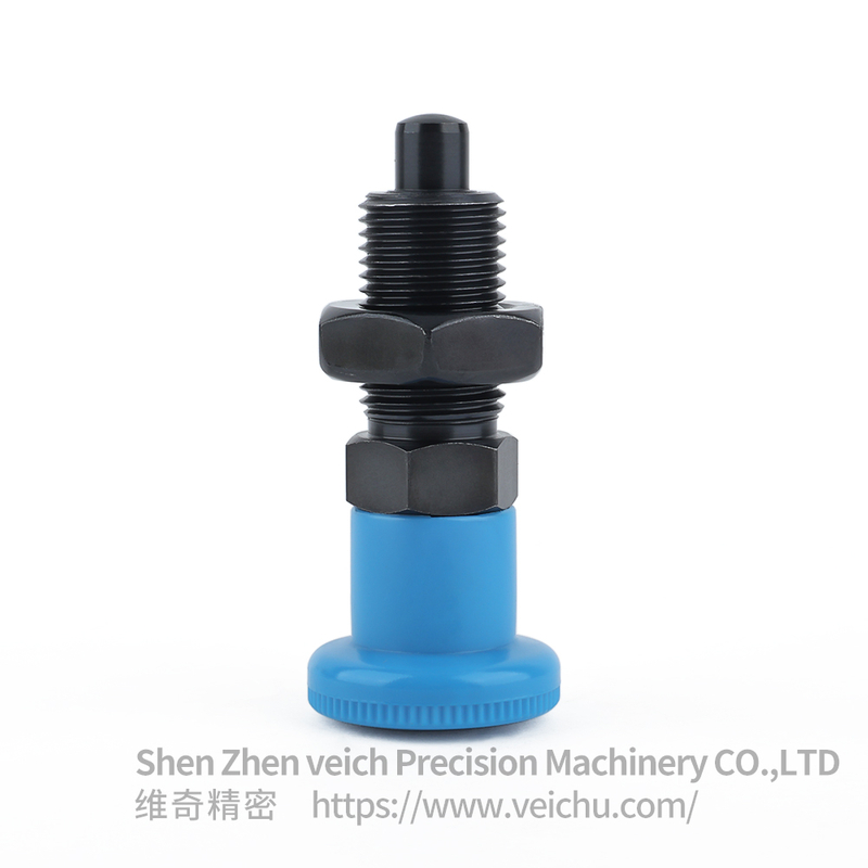 VCN221-BK-Black Carbon Steel Nylon6 Knob Indexing Plunger