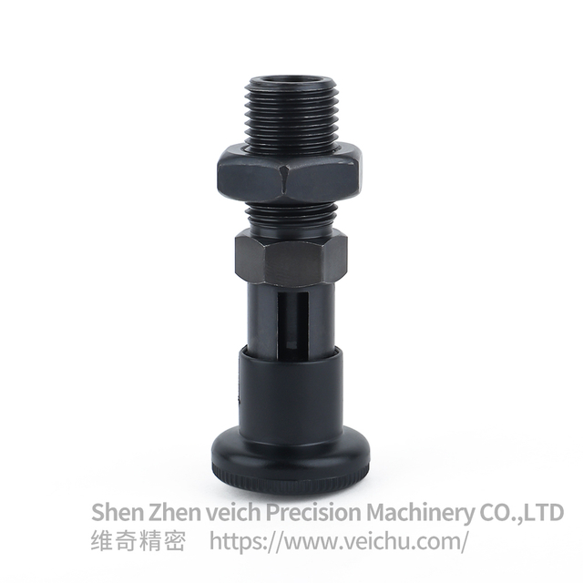 VCN221-CK-Black Carbon Steel Nylon 6 Knob Spring Detent Plungers
