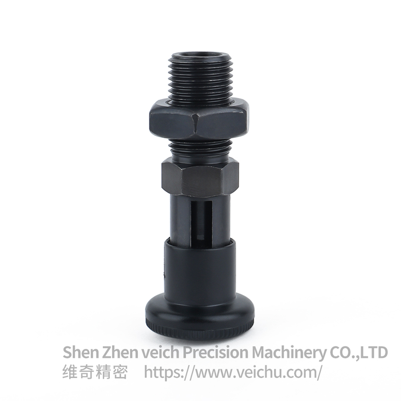 VCN221-CK-Black Carbon Steel Nylon 6 Knob Spring Detent Plungers