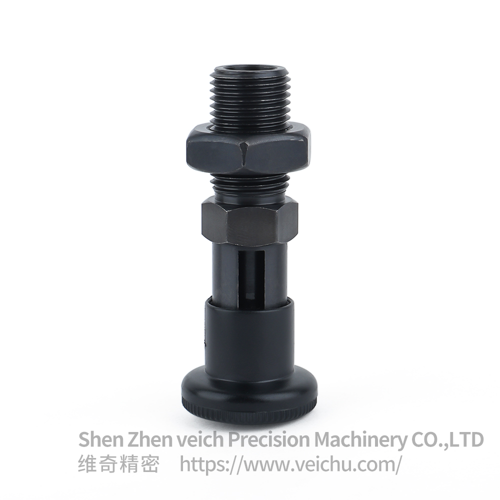 VCN221-CK-Black Carbon Steel Nylon 6 Knob Spring Detent Plungers
