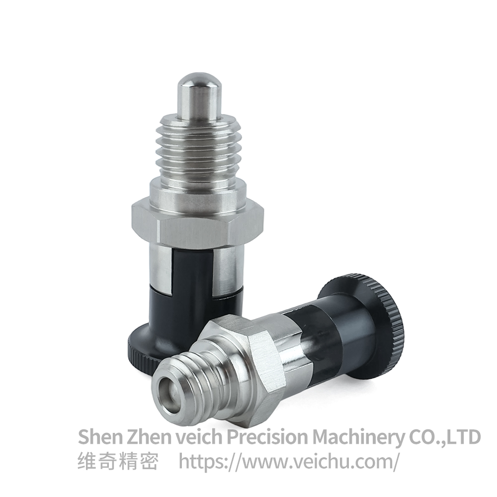 VCN215-CN-Stainless Steel Aluminum Knob Hand-Retractable Plungers