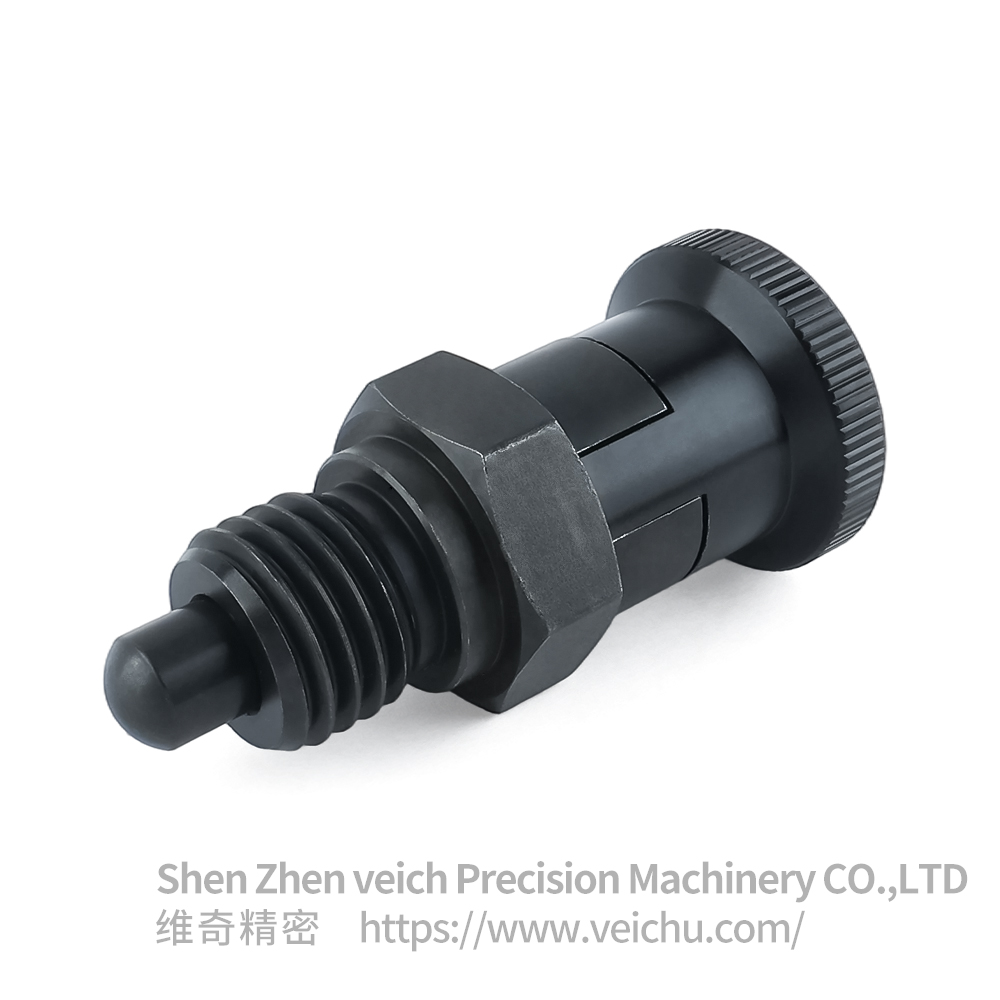 VCN215-C Carbon Steel Aluminum Knob Hand-Retractable Plungers