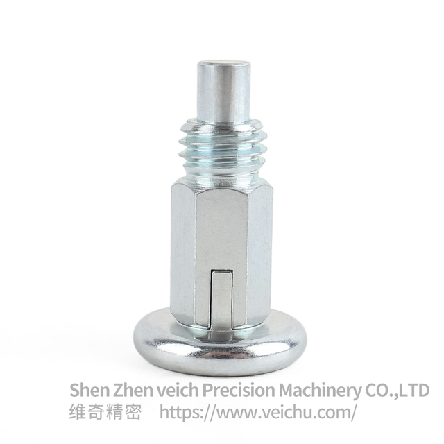 VCN231-C Rest Position Type Stainless Steel Mushroom head Hand-Retractable Plungers