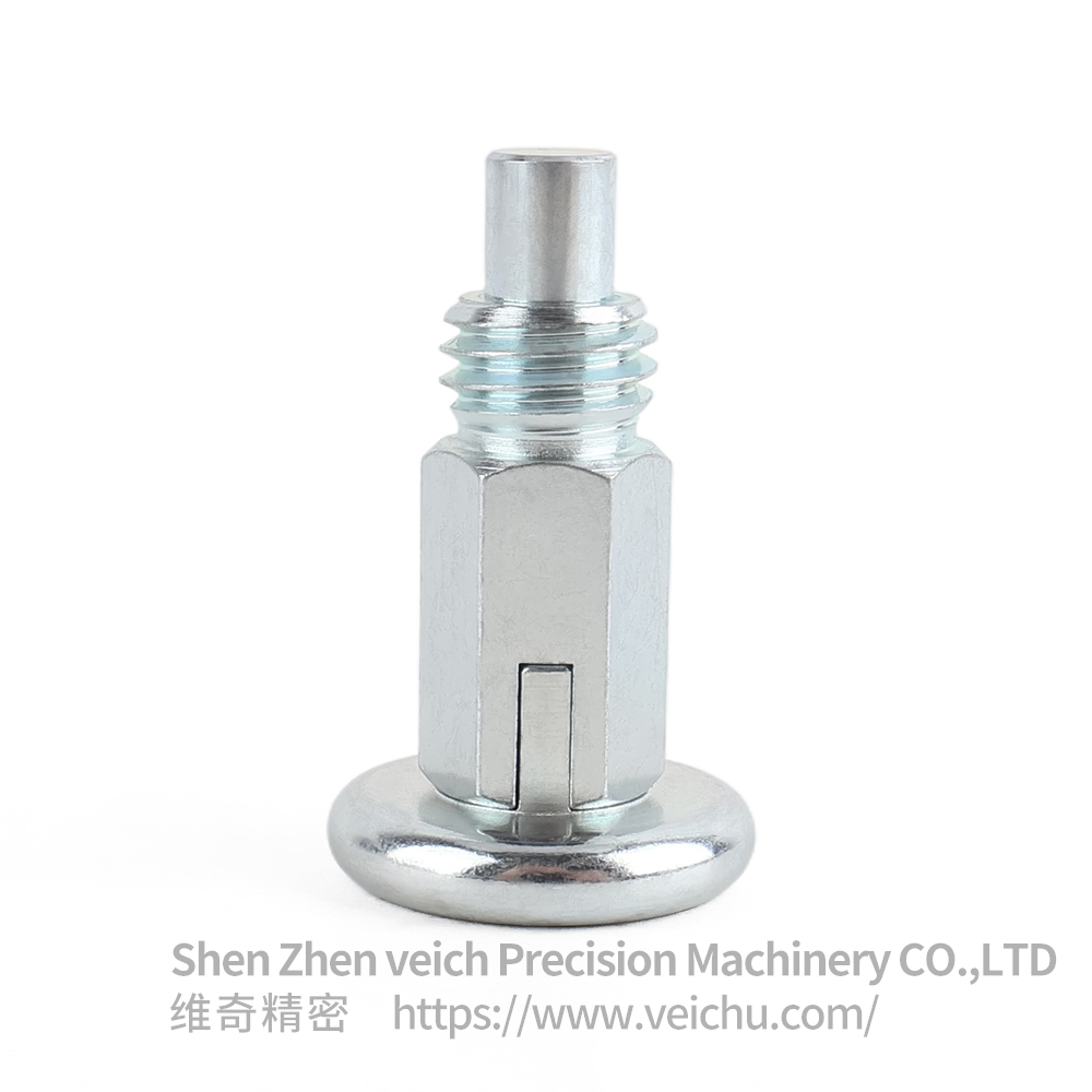 VCN231-C Rest Position Type Stainless Steel Mushroom head Hand-Retractable Plungers