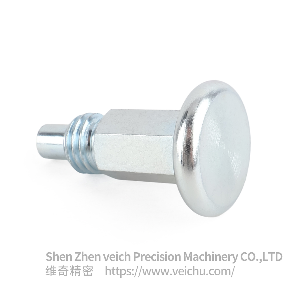 VCN231-B Return Type Carbon Steel Mushroom head Spring Loaded Plunger