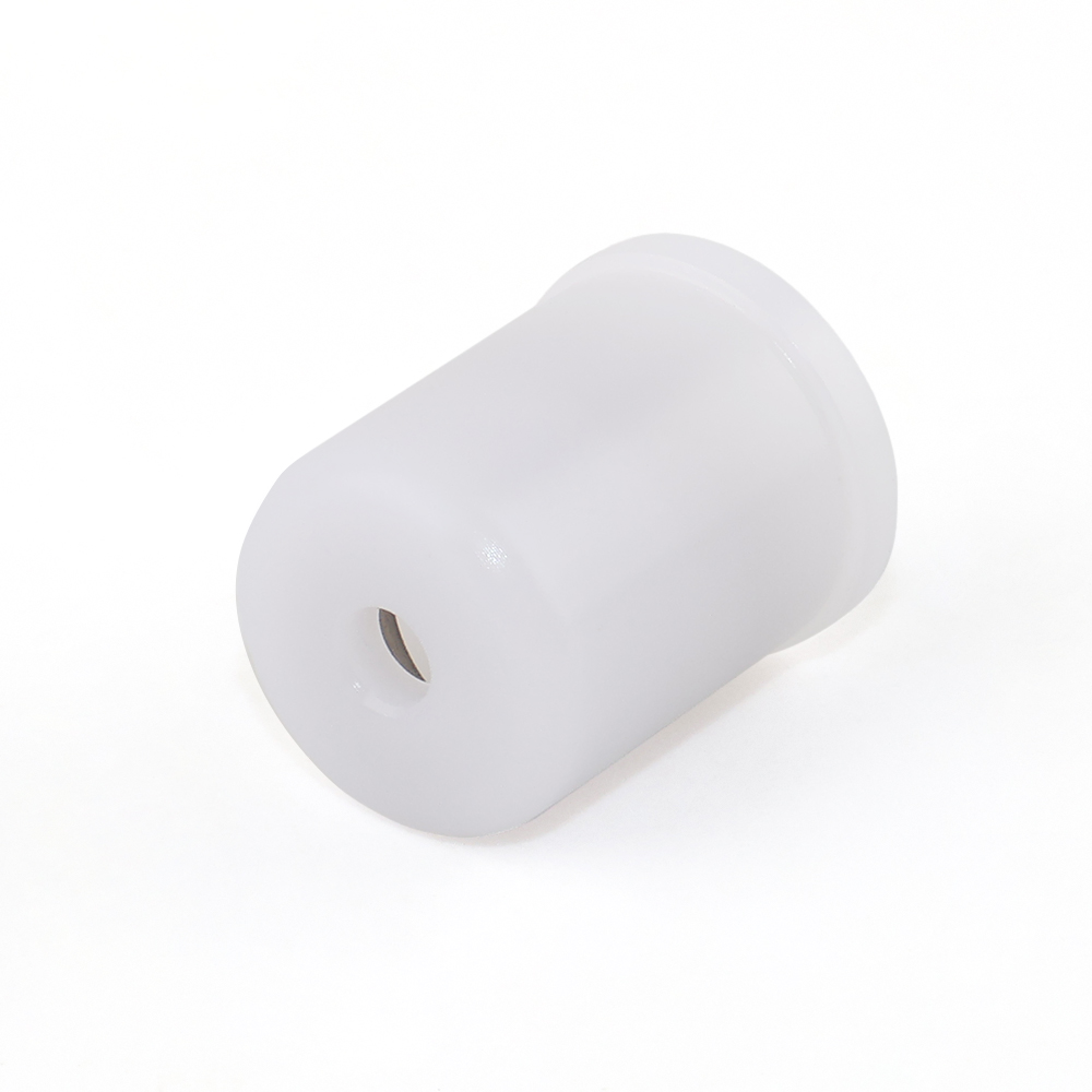 VCN410 White POM Ball Plunger - Press Fit,Flange