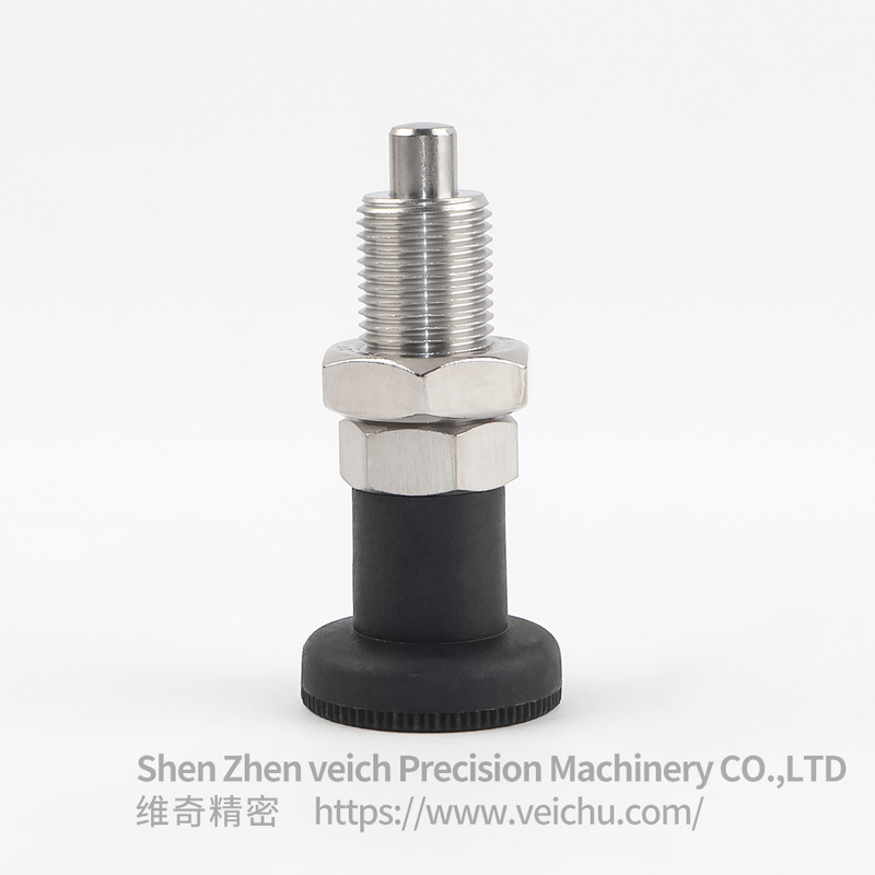 VCN220-BNK Nylon Knob Dowel Spring Loaded Plunger