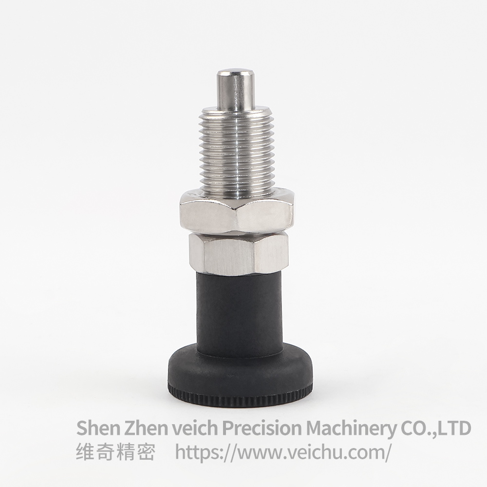 VCN220-BNK Nylon Knob Dowel Spring Loaded Plunger