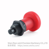 VCN216-BK-Red Carbon Steel Plastic Knob Sring plunger