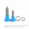 VCN219-BNK-Blue Nylon Knob Dowel Spring Loaded Plunger