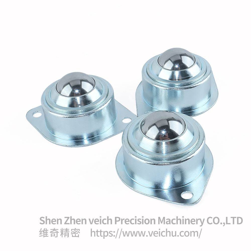 VCN348-120 Carbon Steel Conveyor Ball Rollers With dust exhaust holes