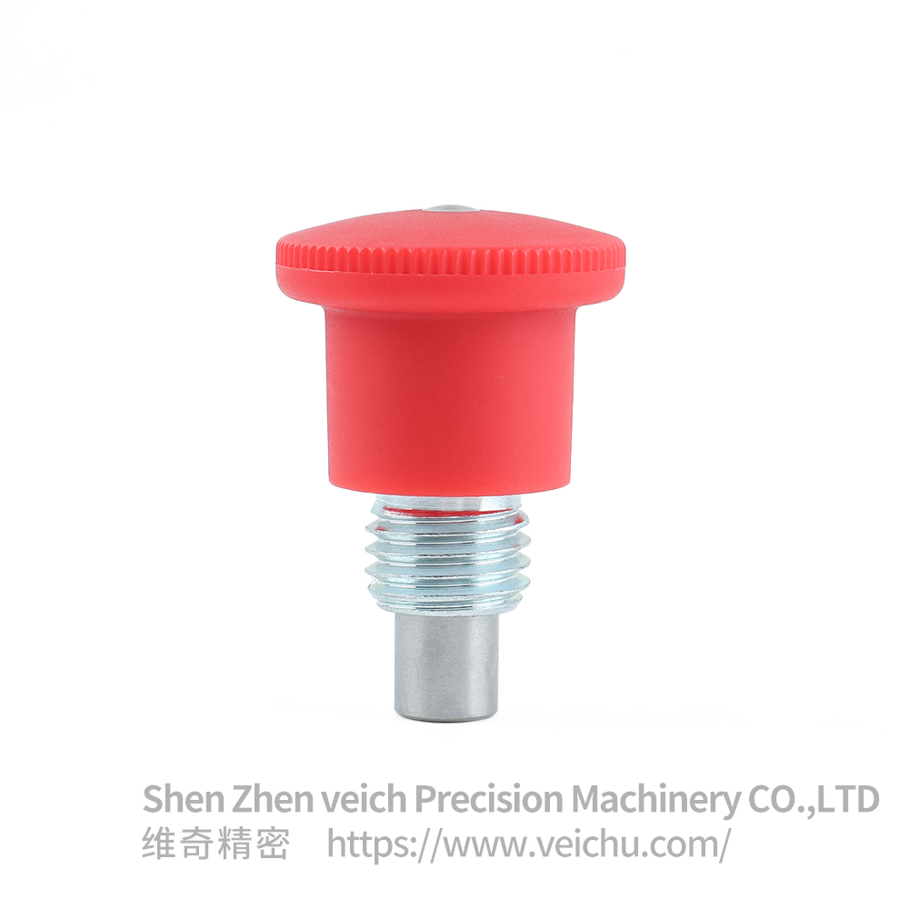VCN218-B/MB Red Handle Carbon Steel Mini Spring Detent Plungers