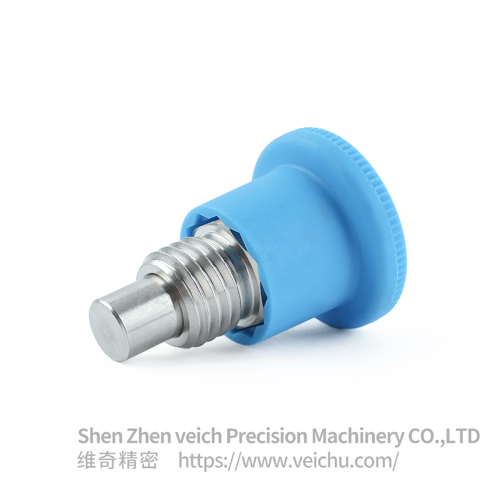 VCN218-BN /MBN Blue Handle Stainless Steel Mini Indexing Plunger