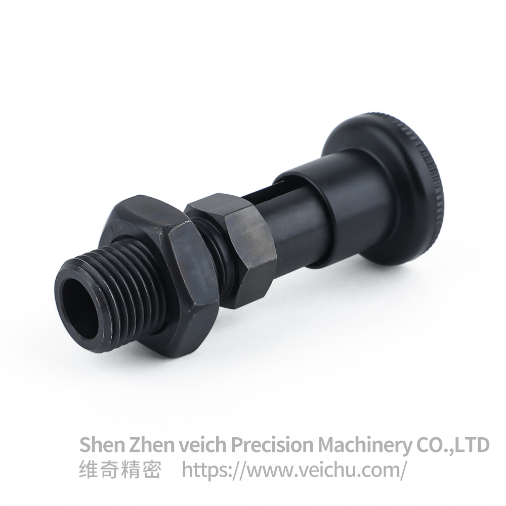 VCN221-CK-Black Carbon Steel Nylon 6 Knob Spring Detent Plungers