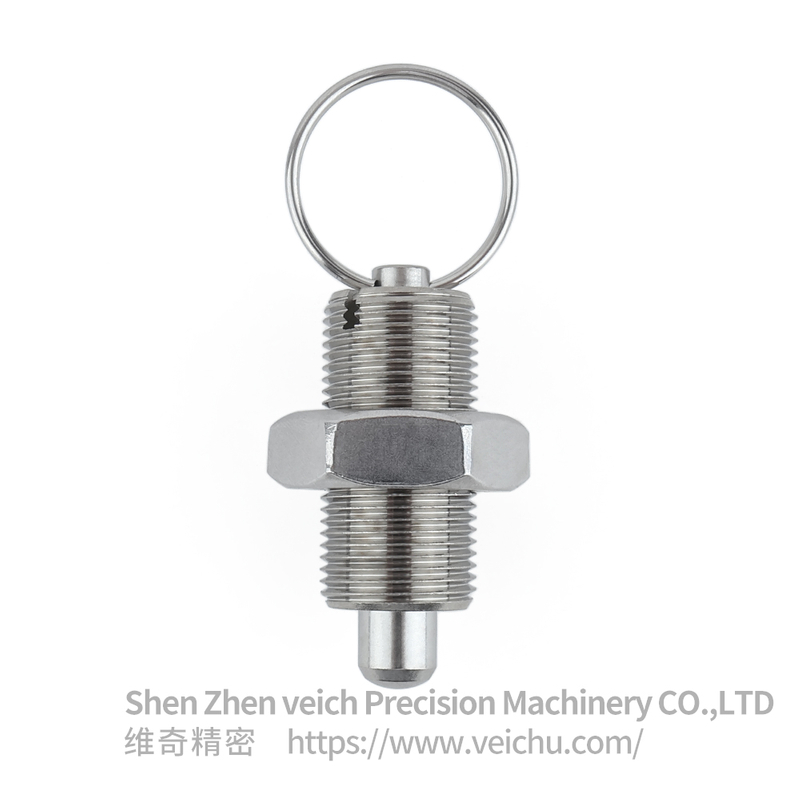 VCN236-LNK Stainless Steel Pull Ring Indexing Plunger