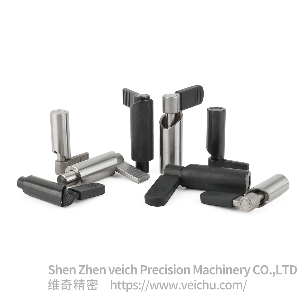 VCN228-B Carbon Steel L Type Handle Non-Threaded Indexing Plunger with Lever Cap