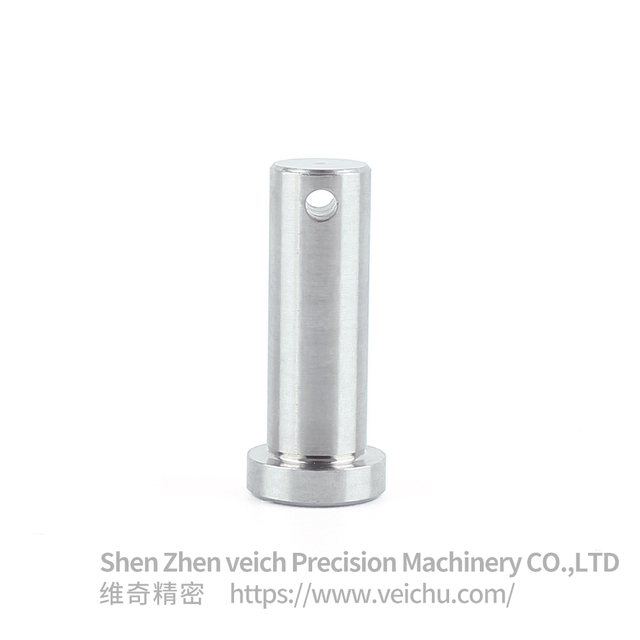 Cylindrical Flat-head Stainless Steel Custom Pins with Holes
