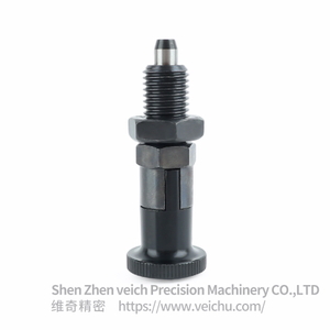 VCN210-CK-Tapered Pin Carbon Steel Aluminum Knob Rest Position Type Spring Plunger