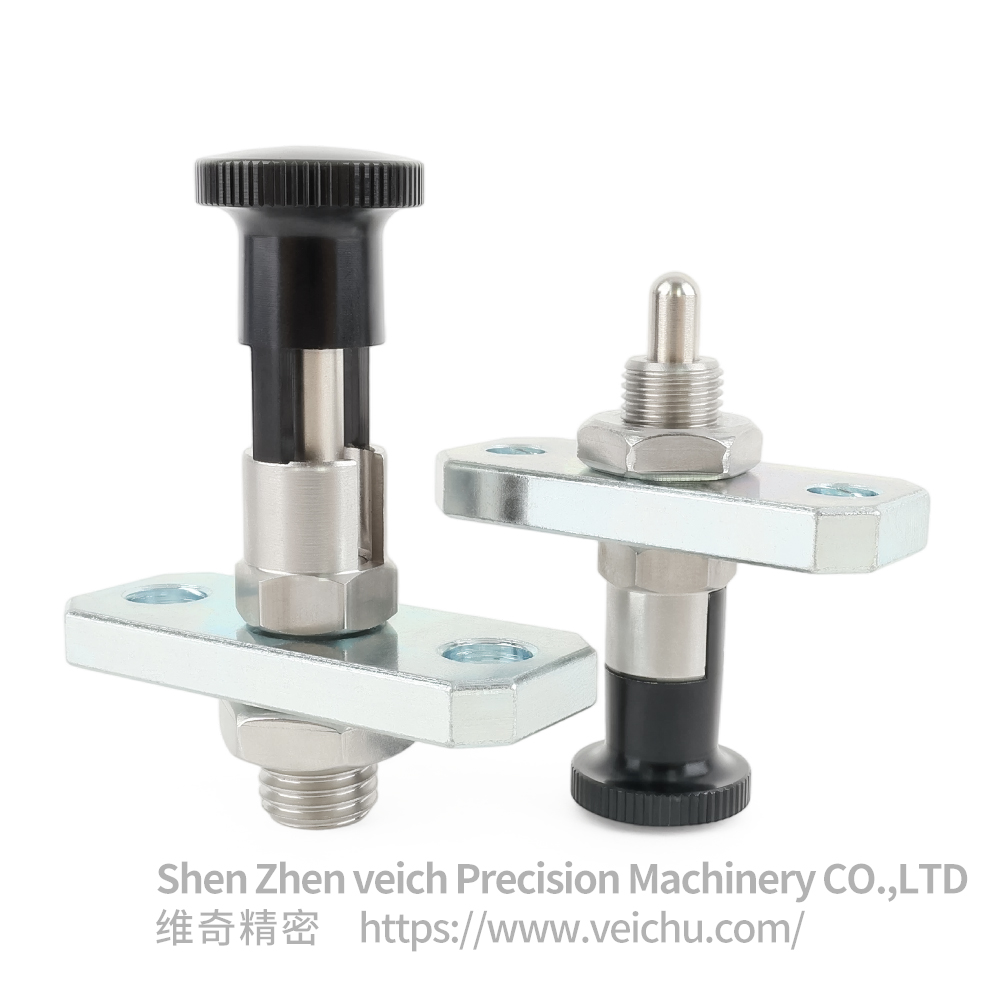 VCN242-CNK Stainless Steel Rest Position Type Spring Loaded Plunger with Flange