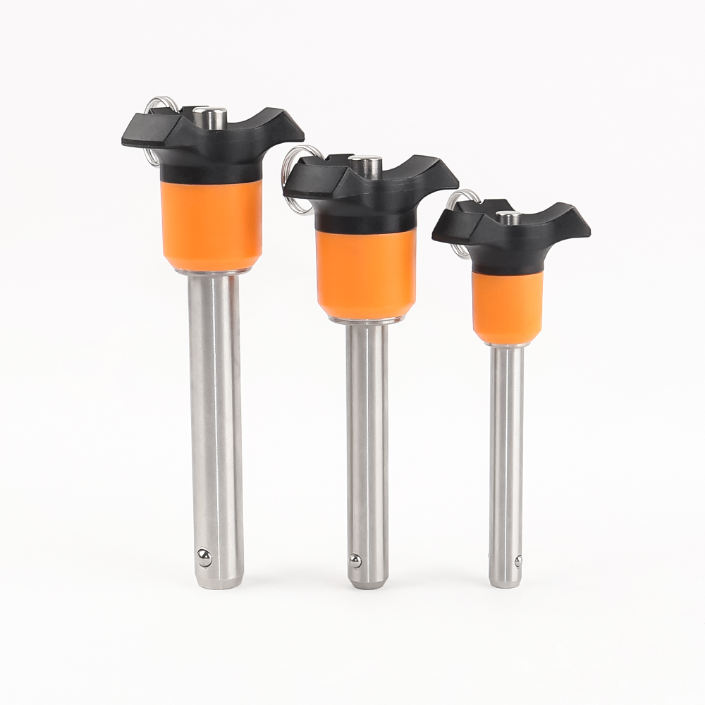 VCN120 Push Button Type Orange Knob Quick Release Pin