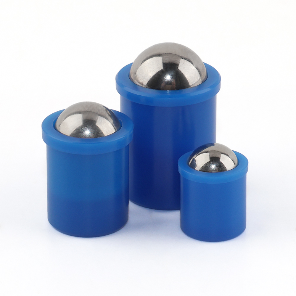 VCN410-NPS POM Ball Plunger - Press Fit,Flange