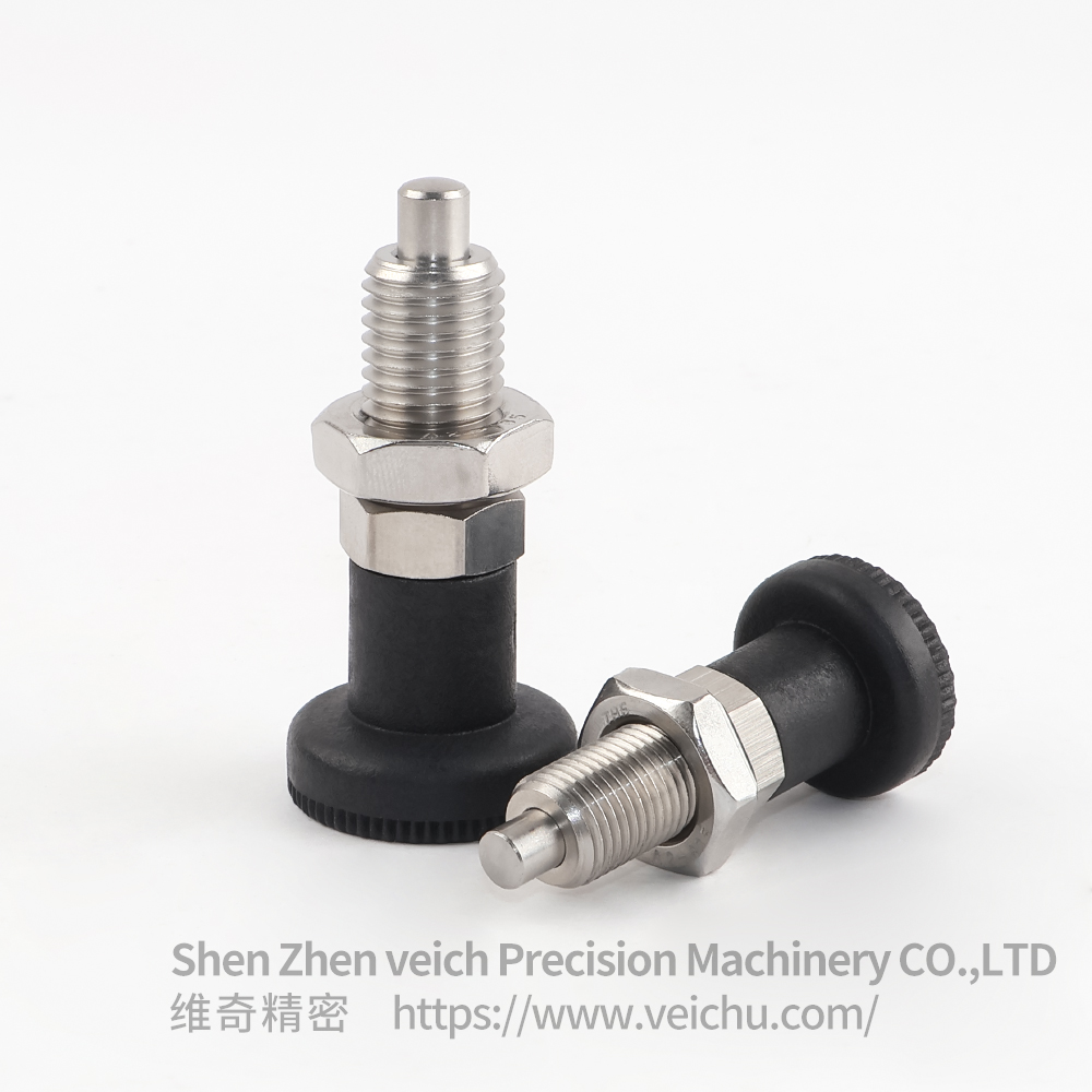 VCN220-BNK Nylon Knob Dowel Spring Loaded Plunger