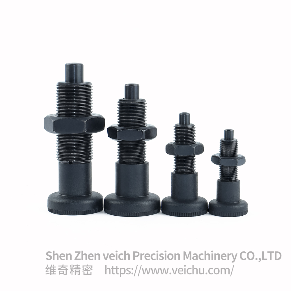 VCN219-BK-Black Plastic Knob Indexing Spring Plunger