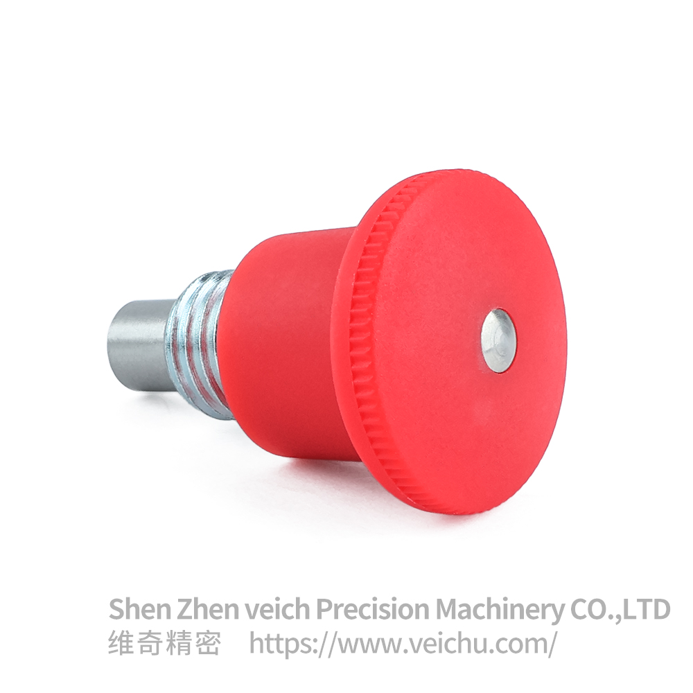 VCN218-B/MB Red Handle Carbon Steel Mini Spring Detent Plungers