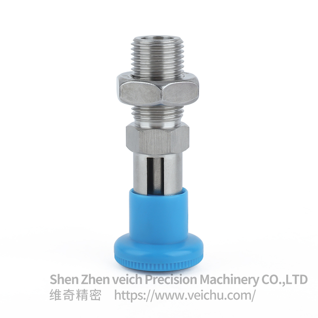 VCN221-CNK-Blue Stainless Steel Nylon6 Knob Hand-Retractable Plungers