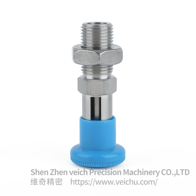 VCN221-CNK-Blue Stainless Steel Nylon6 Knob Hand-Retractable Plungers