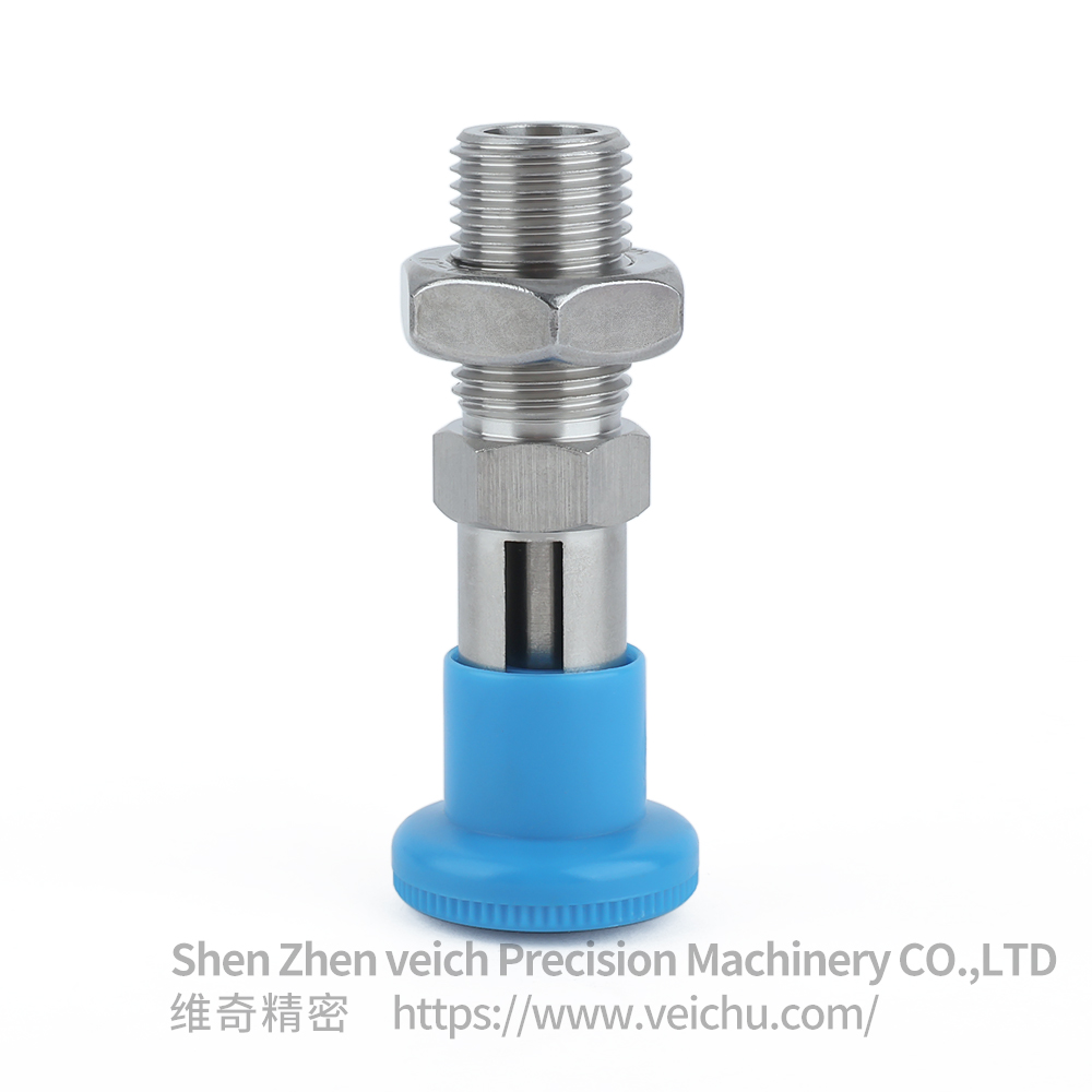 VCN221-CNK-Blue Stainless Steel Nylon6 Knob Hand-Retractable Plungers