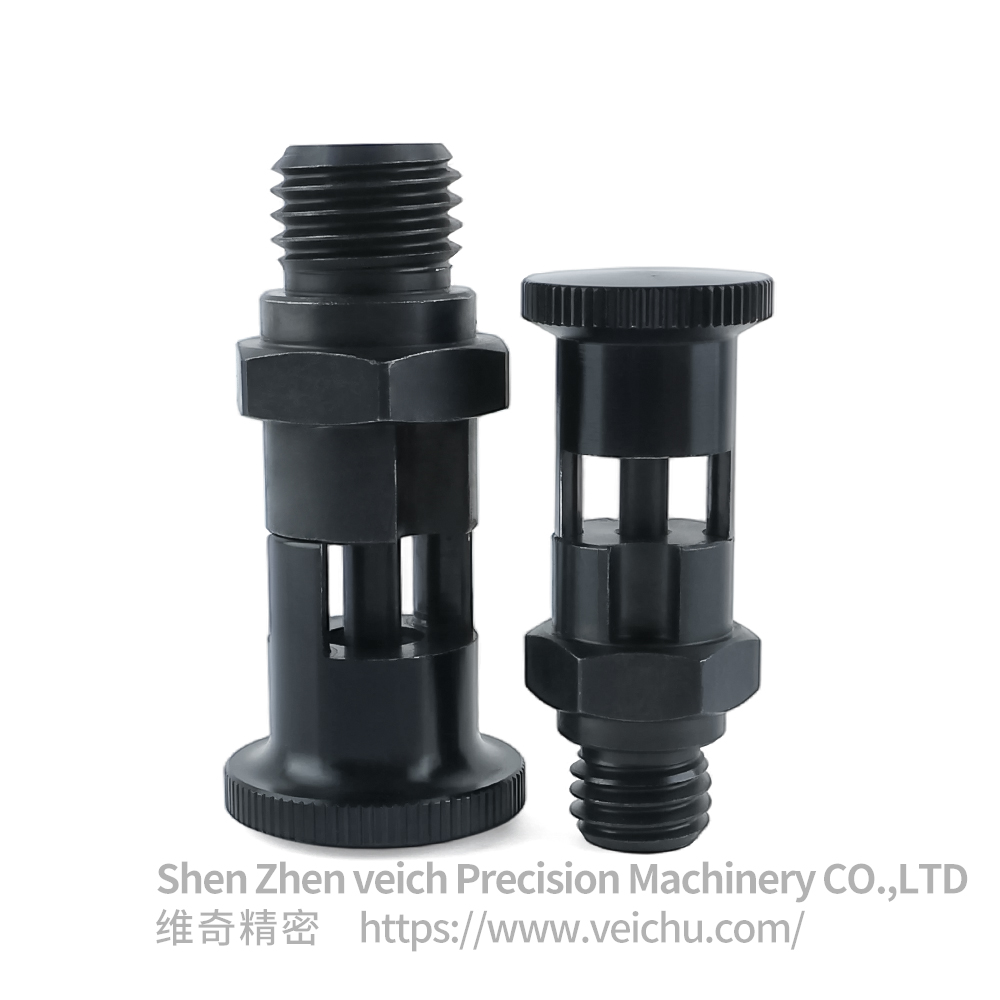 VCN215-C Carbon Steel Aluminum Knob Hand-Retractable Plungers