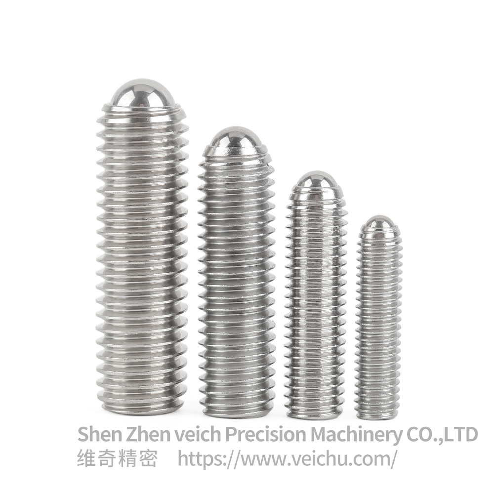 VCN419-SS Stainless Steel Threaded Type Ball Head Plunger